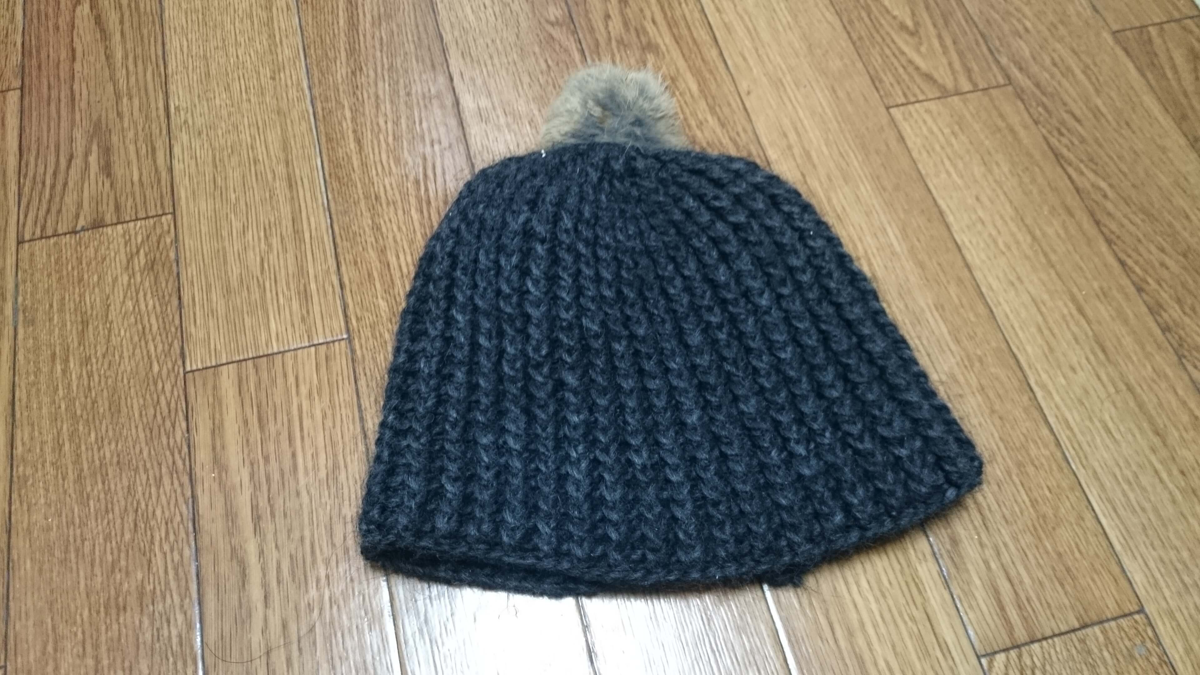 手編みニット帽1